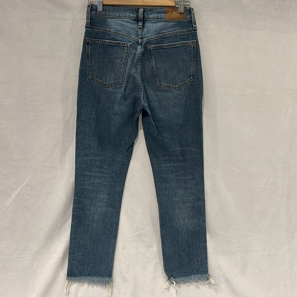 Madewell the perfect vintage Jean ainsworth wash raw hem straight leg - Picture 6 of 8